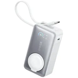 Anker Nano MagGo (10000 mAh, 30 W, 37 Wh), Powerbank, Weiss