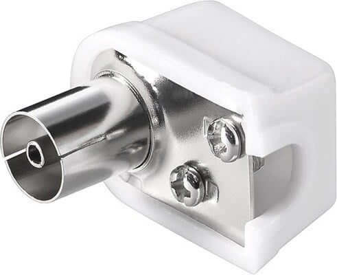 Goobay 56386 Coax-verbindingsstuk slank met schroefbevestiging