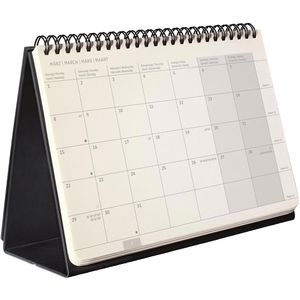 Sigel Tischkalender C2781, Conceptum, Aufstellkalender, 1 Monat = 2 Seiten, A5 quer, Jahr 2027