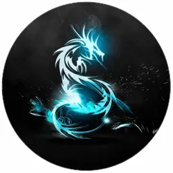 Essbares Papier, Drache, neon, 19,5 cm