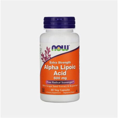 NOW ALPHA LIPOIC ACID 600mg 60 CAPSULAS VEGETAIS