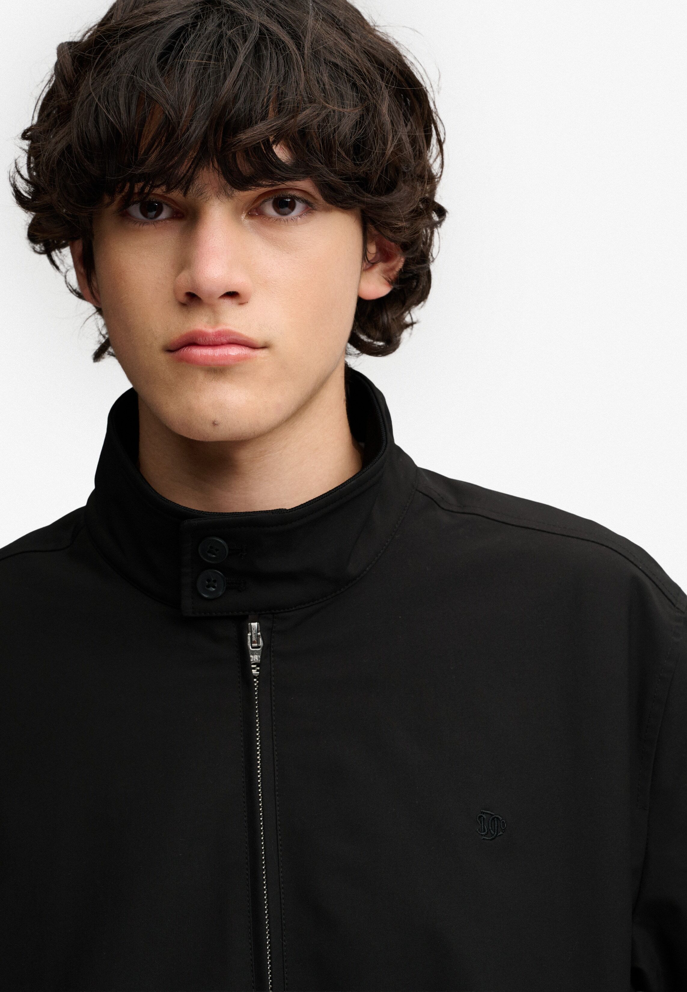 Blouson SUPERDRY "CAMPUS PADDED HARRINGTON JKT", Herren, Gr. 3XL, schwarz (meteorite schwarz), Web, Obermaterial: 100% Polyester, unifarben, relaxed fit normal, Bündchen, Jacken Blouson, Kunstfaser, relaxed fit meteorite schwarz 3XL