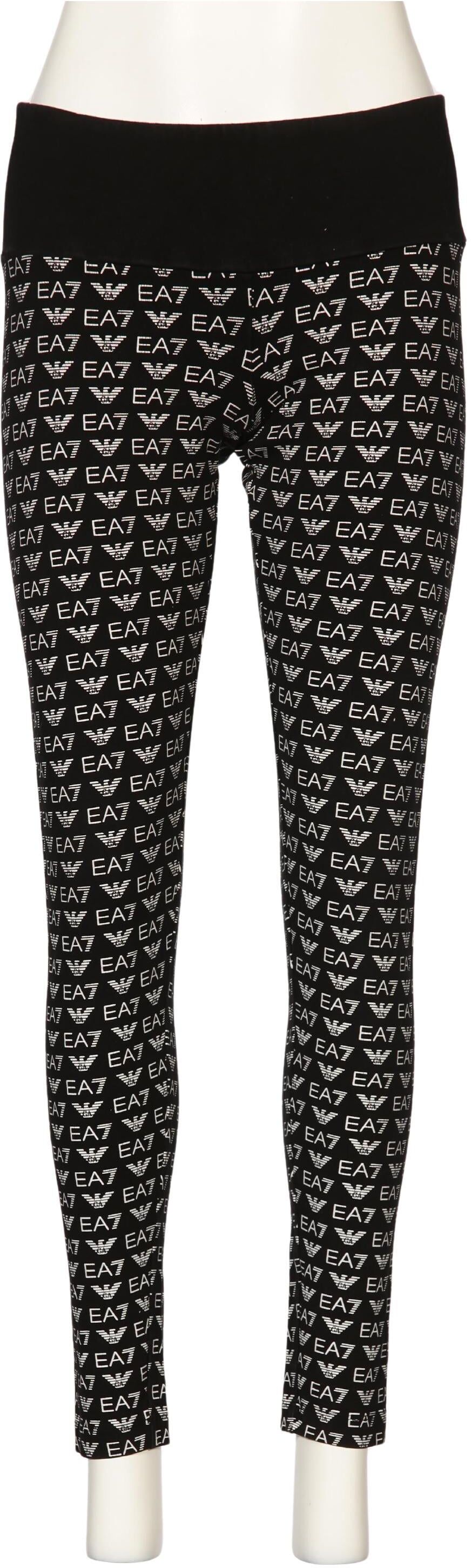 Giorgio Armani EA7 Emporio Armani Damen Stoffhose, Schwarz, Gr. S, Baumwolle - Second Hand