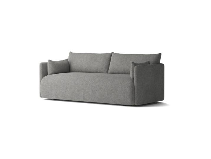 Audo Copenhagen Offset Sofa 2-Sitzer Audo Bouclé 16 Dark grey