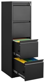Garvee 3 Drawer/4 Drawer Filing Cabinet with Lock, Metal Vertical Office Home Narrow File Storage Cabinet