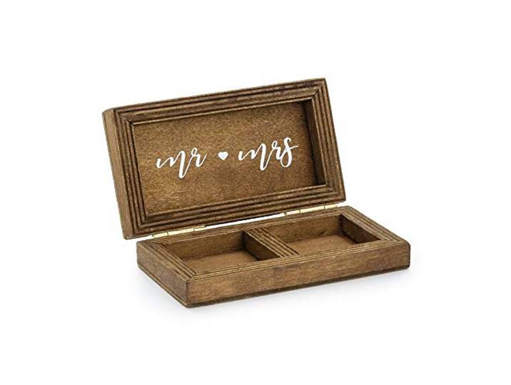 Houten ringen box MR MRS