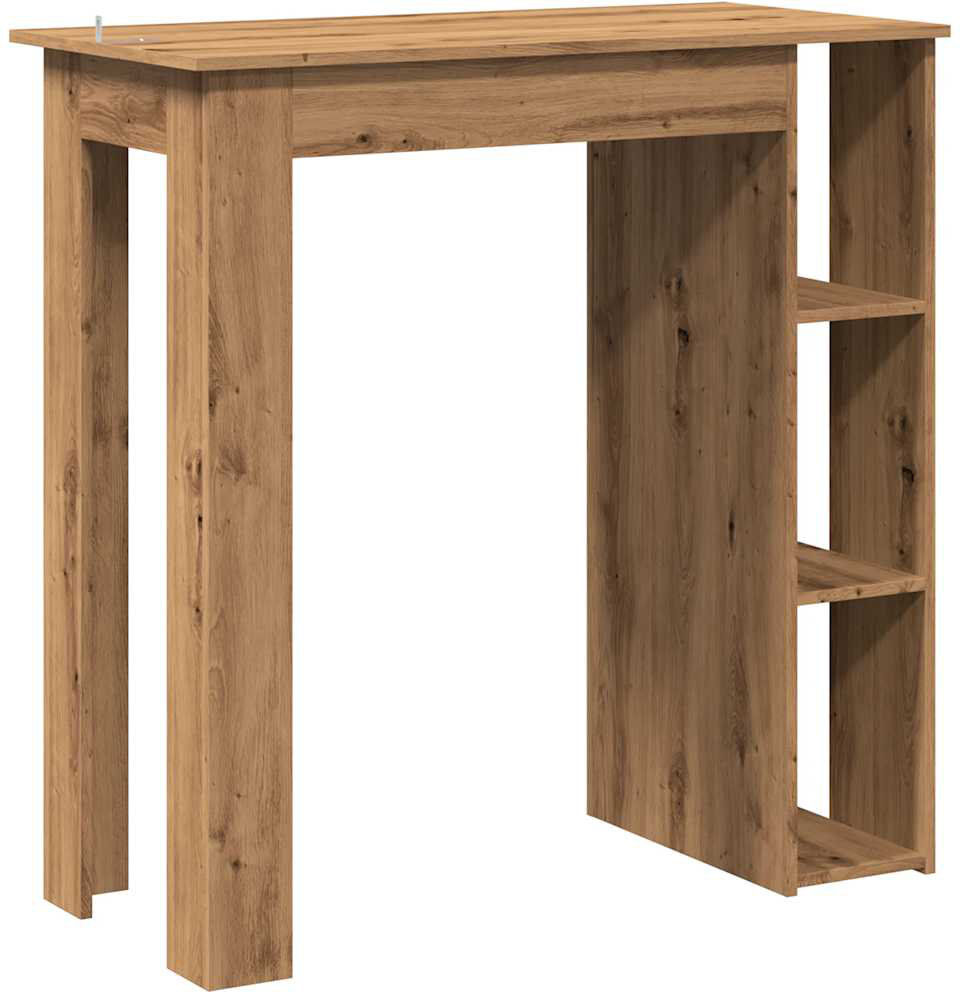 DEvidaxl 38-2 Rectangular Dining Table Artisan oak