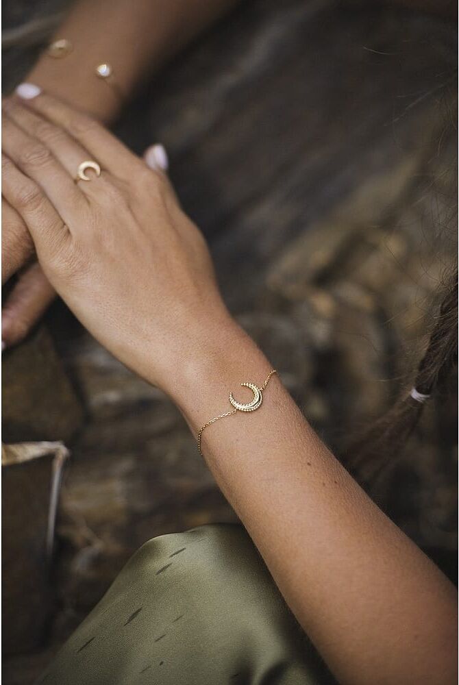 Bracelet Luna Impala En Plaqué Or Jaune Femme