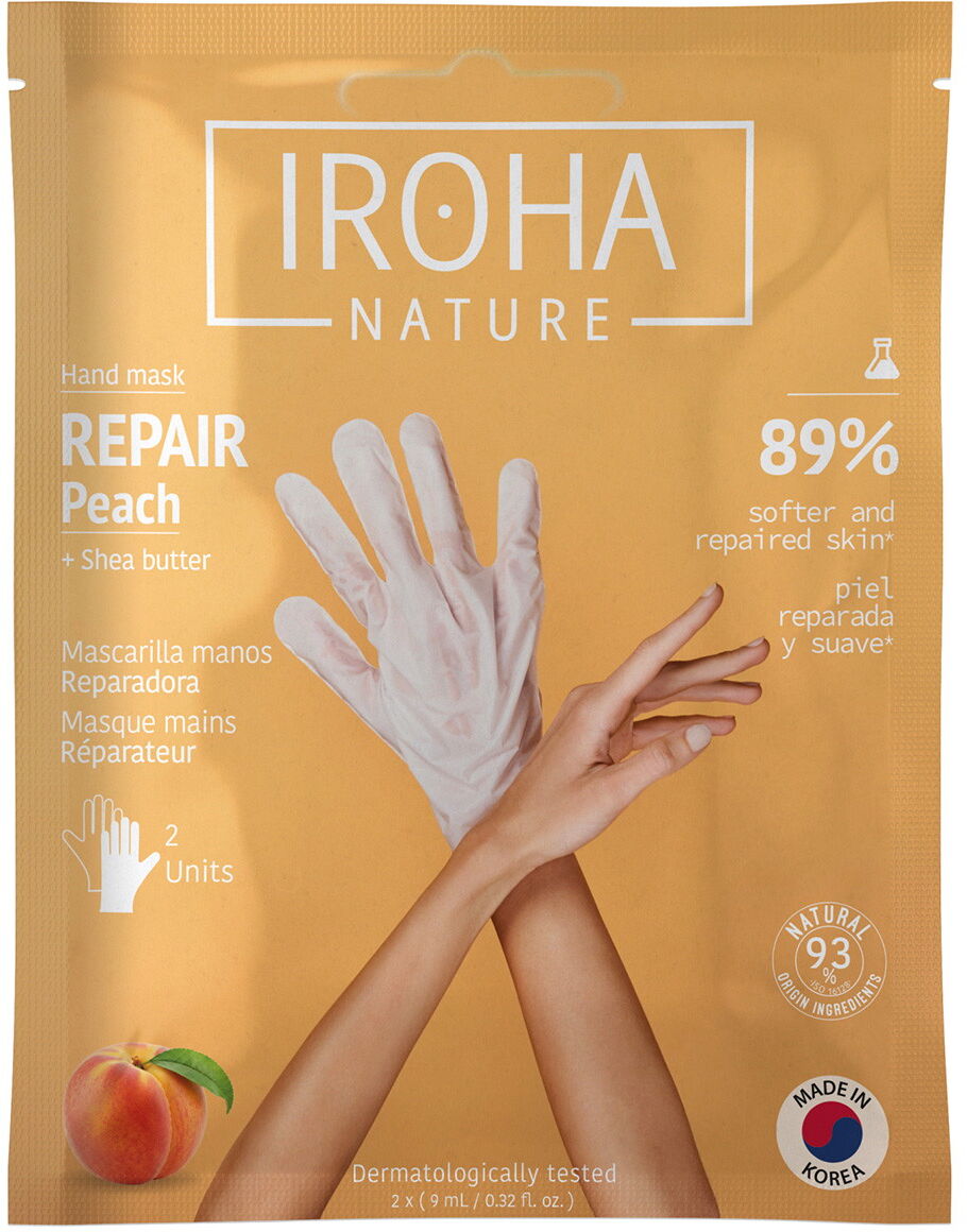 18ml IROHA nature Peach & Sheabutter Handmaske (1 Paar)