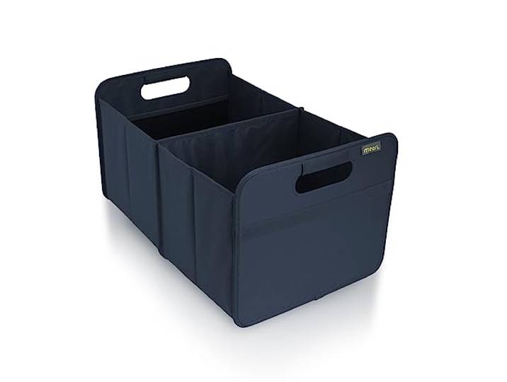 meori A100114 Opvouwbare klassieke grote, marineblauwe, opvouwbare doos om alles en alles te organiseren, op te bergen en te dragen, 1-pack
