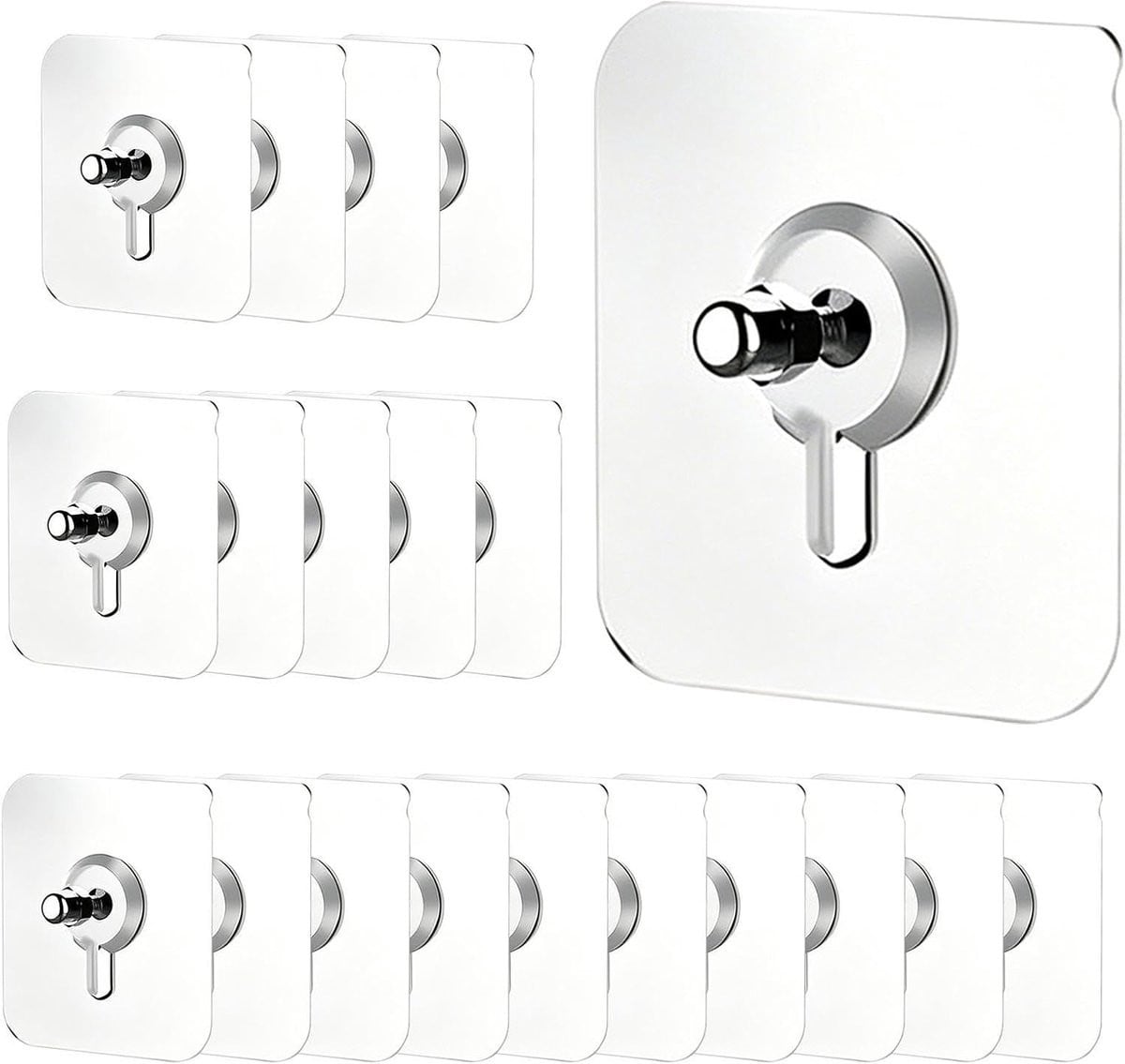 Zelfklevende Wandhaken Fotohangers Meerkleurig - 20 stuks