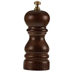 Bisetti Salzmühle - - ROMA - 13 cm - Walnuss, Pfeffermühle + Salzmühle