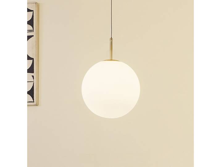Joran LED Suspension Opale - Lucande - Salle à manger - Moderne - Verre - À ampoule unique