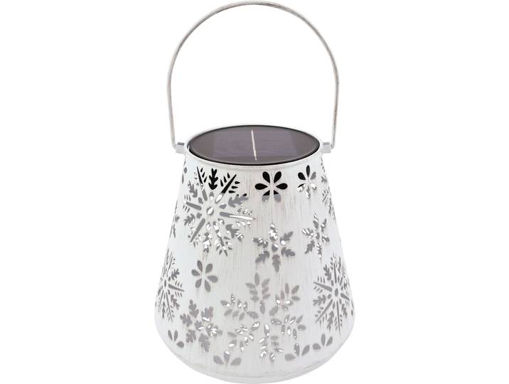 Solar Laterne Snowflake - Farbe: weiss - Material: Metall - 1349