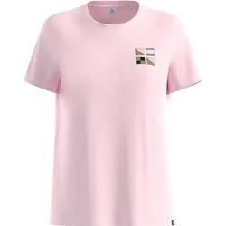 Odlo, Damen, Funktionsshirt, Cotton Blend Flags (L), Rosa, Pink