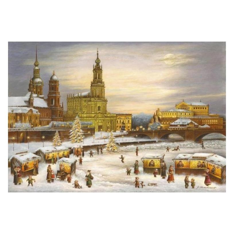 Olewinski & Tochter 2915 - Weihnachtspostkarte "Dresden Hofkirche" (2915)