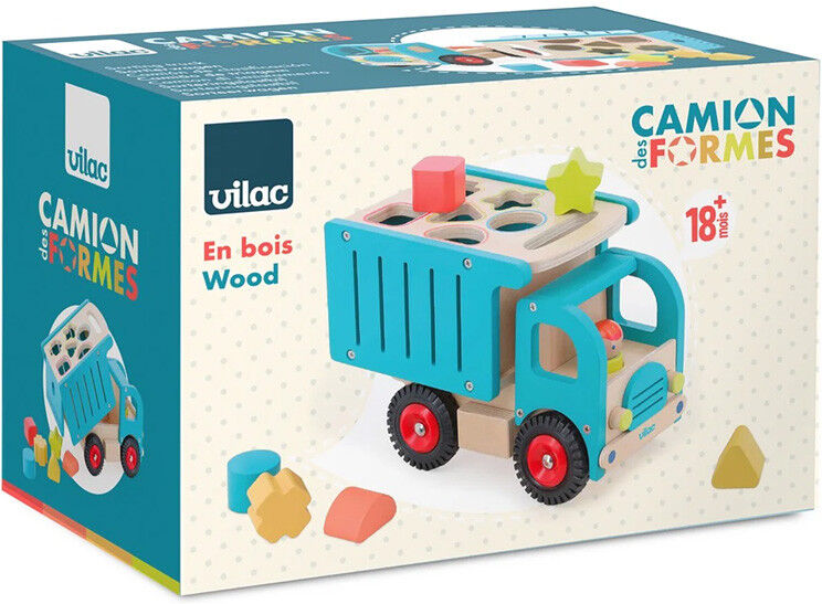 Boîte à formes Camion de tri d'éveil en bois - Vilac
