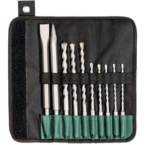 Metabo Bohrer SDS-Plus Bohrer-Meißelset SP, SDS+, 10-teiliges Set, Stein, Betonbohrer