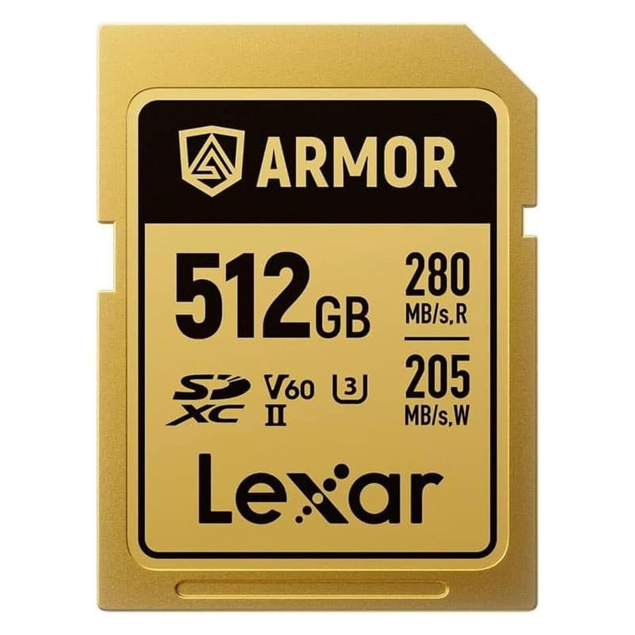 Lexar Armor Gold (512 GB, SDXC, U3, UHS-II) (LSDAMGL512G-RNNNG)