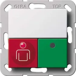 Gira Ruf-/Anwesenheitstaster System 55 Reinweiß 290203