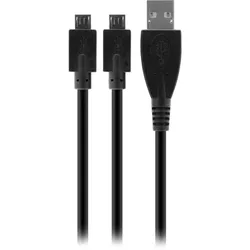 Venom VS2794 USB Kabel USB 2.0 USB A 2 x Micro-USB B Schwarz