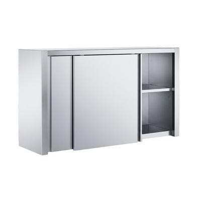 VM Europa Edelstahl Wandhängeschrank, Premium, montiert: 60 cm / keine Türen / fertig montiert