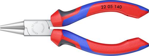 Knipex 22 05 140 Elektrotechnik und Feinwerktechnik Rundzange Gerade Chrom-Vanadium Elektrostahl 140mm