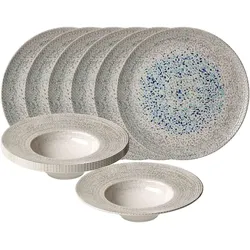 GOURMET-SET Rimini Mosaik grau 12-tlg.