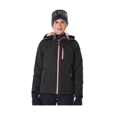 Skijacke KILLTEC "KSW 276 WMN SKI JCKT", Damen, Gr. 42, schwarz, Obermaterial: 100% Polyester.Futter: 100% Polyamid.Füllung: 100% Polyester, Jacken Skijacke, Wasserdichte Damenjacke mit Schneefang, Atmungsaktivität und Taschen