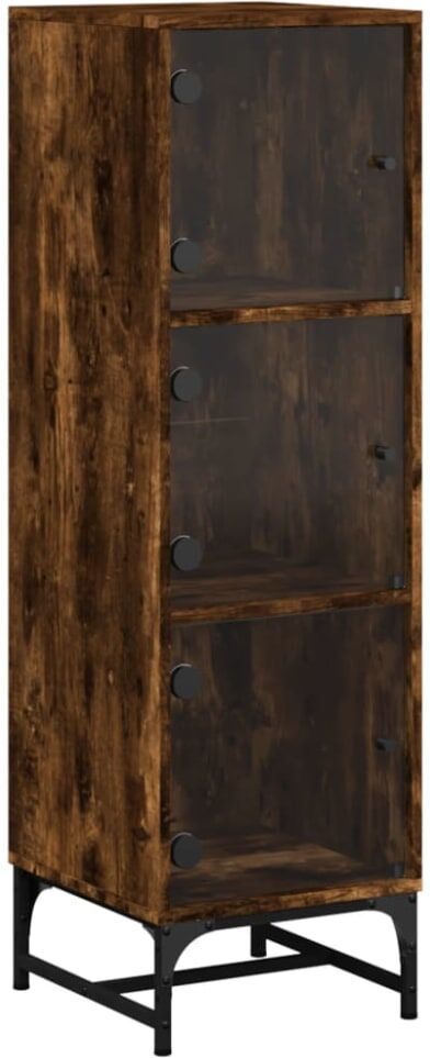 Helloshop26 Buffet bahut commode armoire 35 x 37 x 120 cm verre Transparent 35x120x37cm