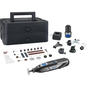 Dremel Dremel Multifunktionswerkzeug 8240-5/65 Platinum+, 12V / 2Ah, mit 2 Akkus, Zubehör-Set und  Box
