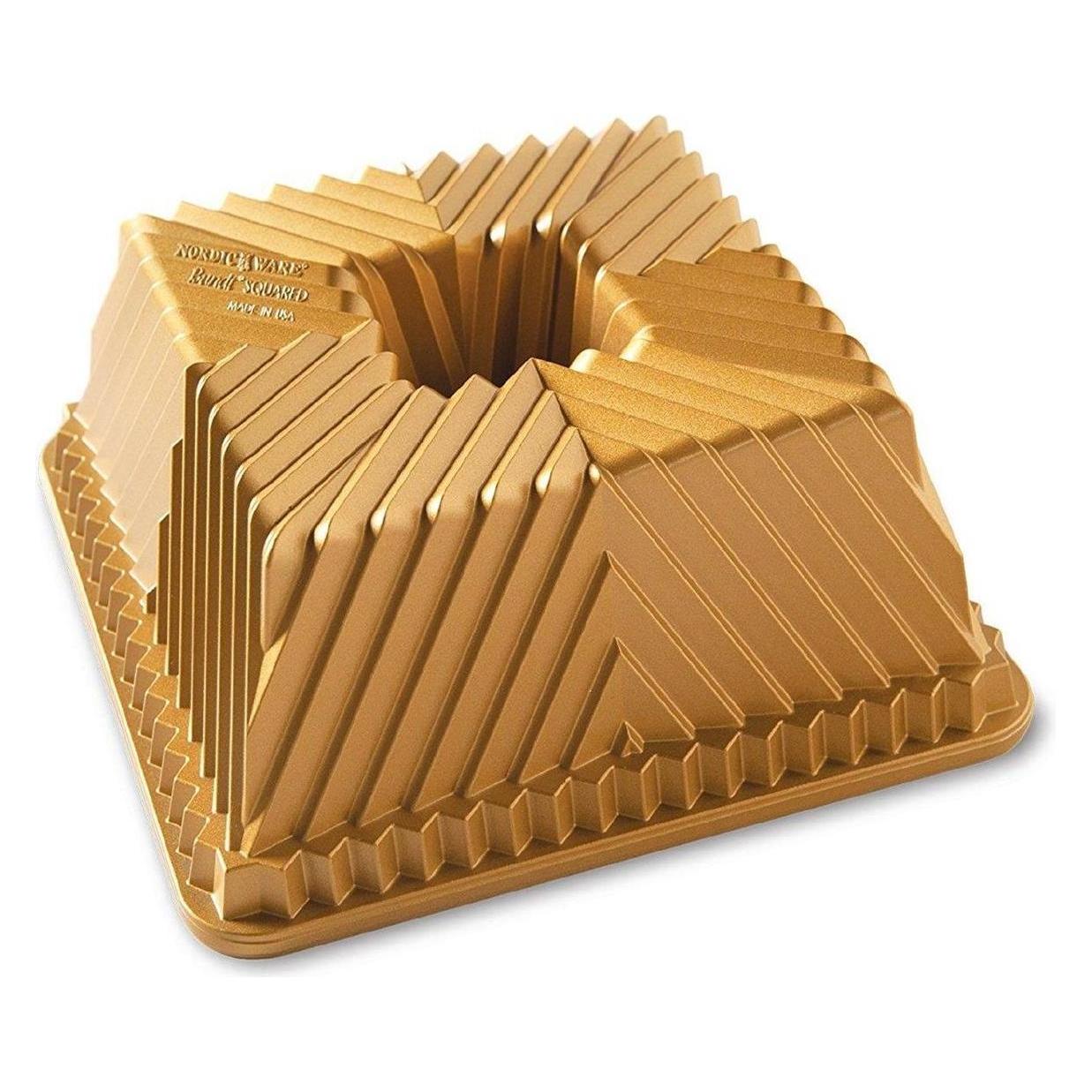Nordic Ware Backform Quadrat Gold NW-80577 (NW 80577) Mindestbestellmenge: 3 Stück