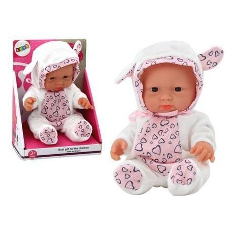 Lean Toys Babypuppe, weisse Kleidung, 21 cm (49672007)