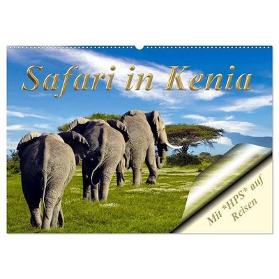 Safari in Kenia (Wandkalender 2027 DIN A2 quer), CALVENDO Monatskalender