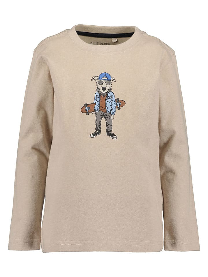 Blue Seven Longsleeve in Sand - 110