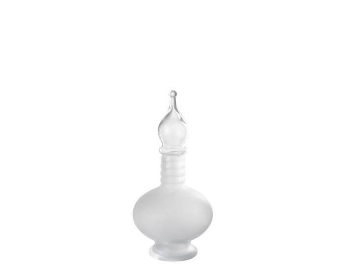 Dekovase, Transparent, Glas, 17.5x38x17.5 cm, Dekoration, Vase, Glasvasen