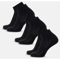 TENNIS QUARTER SOCKEN - 3-Pack - Schwarz - 43-47