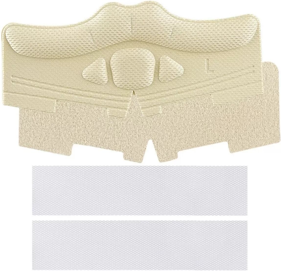 INF Nicht haftende Ferseneinlagen L, 2 Paar – Klett Stoßdämpfende Einsätze für Sportschuhe und Slipper Beige