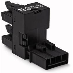WAGO 890-944 Netz-H-Verteiler Netz-Stecker - Netz-Buchse, Netz-Buchse Gesamtpolzahl: 4 Schwarz 50 St.