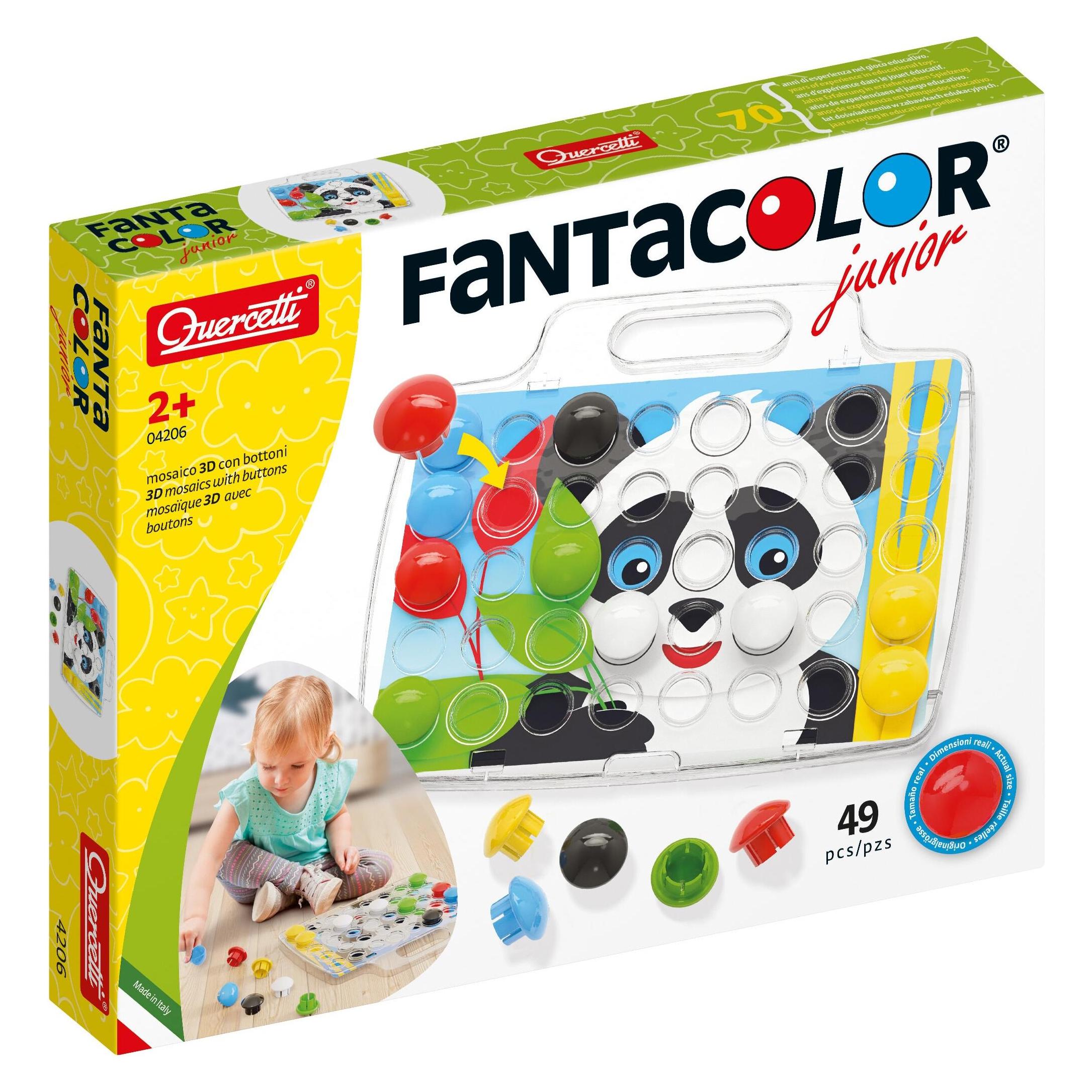 Quercetti Stiftemosaik FantaColor Junior (49 Teile) (4206)