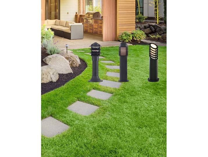 Wegeleuchte Outdoor Posts I 21 x 45 x 21cm Schwarz