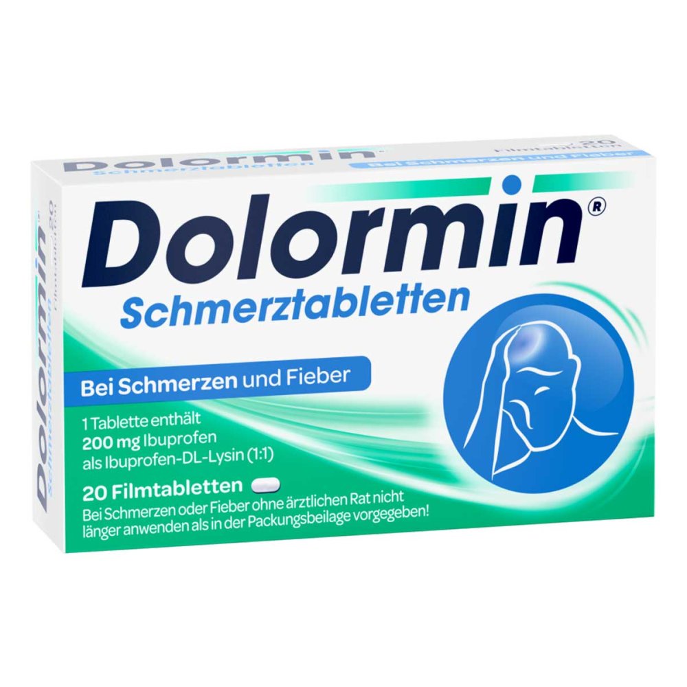 Kenvue Germany GmbH (OTC) Dolormin Schmerztabletten mit 200 mg Ibuprofen 04590211