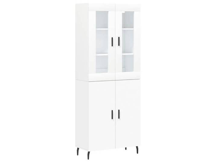 SOLO - TOP Buffet haut 1 PC - ZENCORE - Armoire Vaisselier/Buffet Salon/bureau - Blanc 69 5x34x180 cm - Bois d'ingénierie 874904