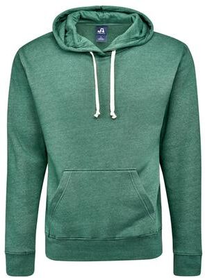 J America JA8871 Triblend Fleece Pullover Hood T-Shirt in Balsam size XS 8871