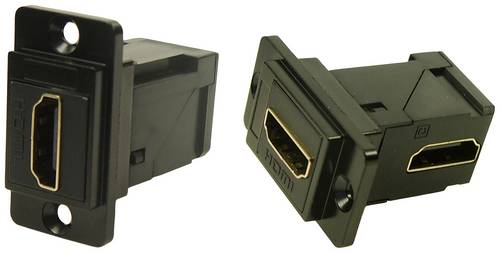 Cliff CP30753MB HDMI-Adapter Buchse, Einbau Schwarz 1St.