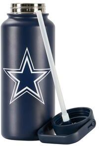 Sweet Home Collection NFL Big Logo Stainless Steel 32oz Flip Straw Water Bottle
