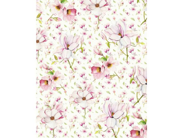 Komar Vliestapete, Weiß, Rosa, Floral, 200x250 cm, Tapeten & Wandverkleidungen, Vliestapeten