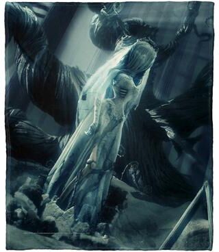 Northwest Warner Brothers Corpse Bride Risen from the Grave Silk Touch Throw Blanket