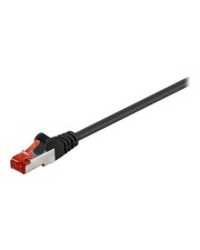 Goobay Patch-Kabel CAT6 0.5m black S/FTP Kabel Netzwerk CAT 6 SFTP 0,5 m Schwarz (95468)