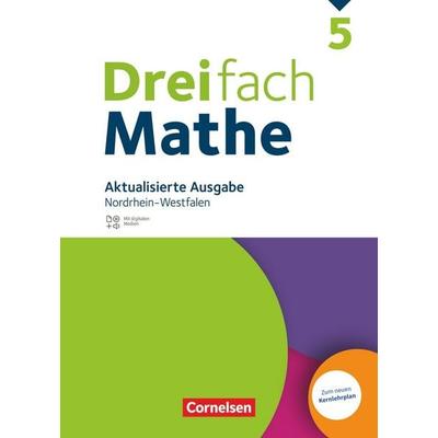 Dreifach Mathe 5. Schuljahr. Nordrhein-Westfalen - Aktualisierte Ausgabe 2022 - Schülerbuch, Gebundene Ausgabe von Annika Neugebauer,Alexander
